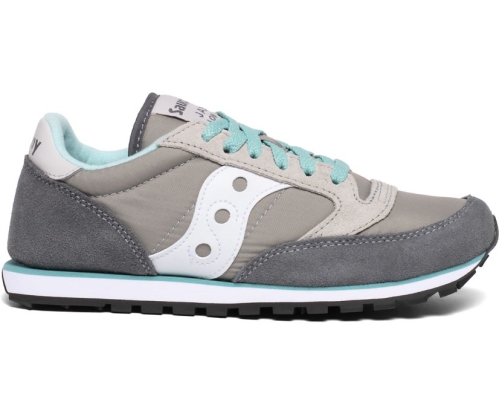 Tenis Saucony Jazz Low Pro Mujer Zapatos Originales Gray / Blancas / Azules México MX-032-UG